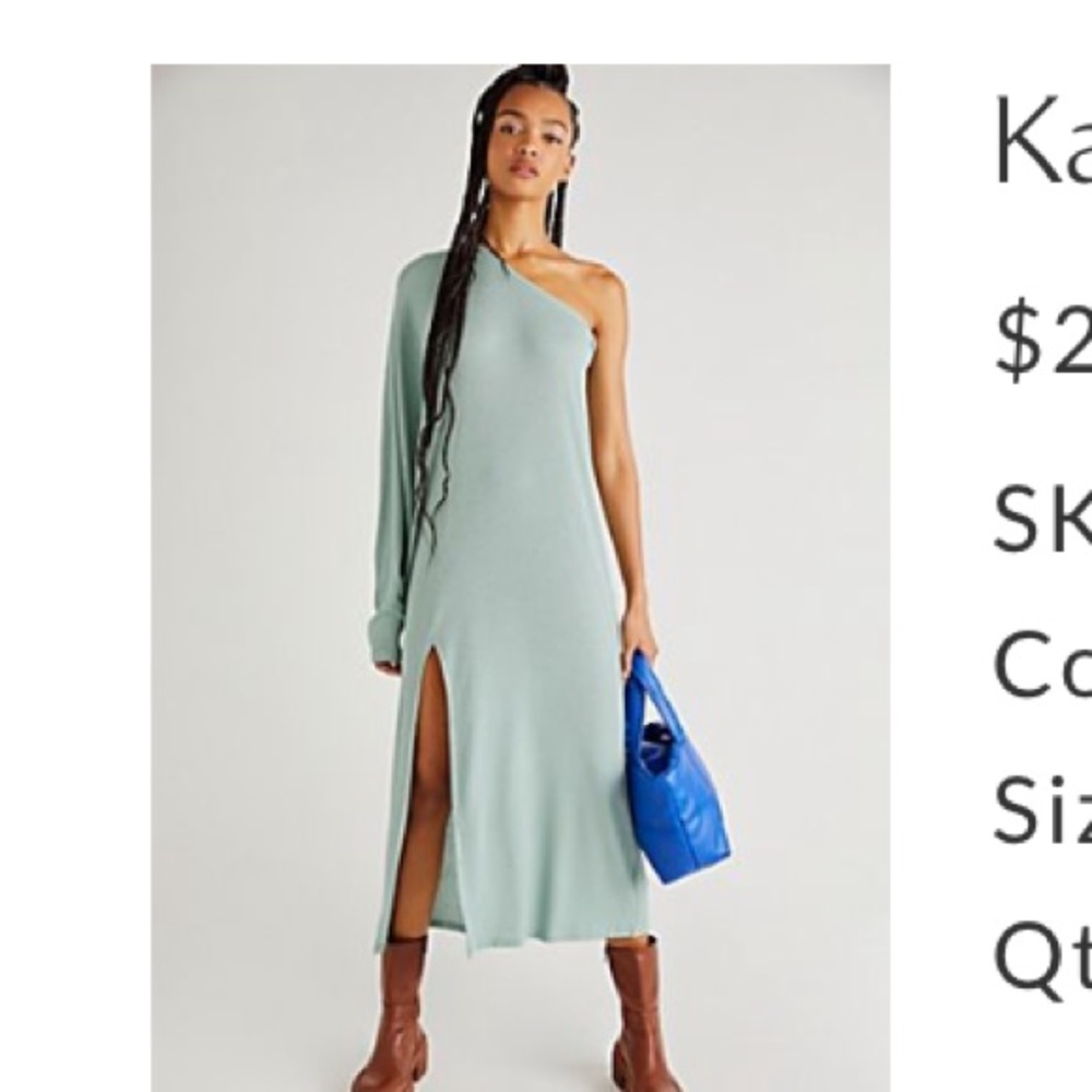 Free people KARA ONE SHOULDER MIDI DRESS